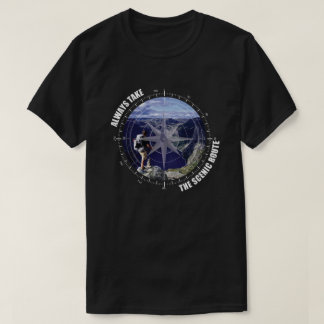 Neem altijd de schilderachtige route Avontuur lief T-shirt