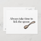 Neem altijd de tijd om de mond te snoeren briefkaart (Voorkant / Achterkant)