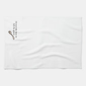 Neem altijd de tijd om de mond te snoeren theedoek (Horizontaal)