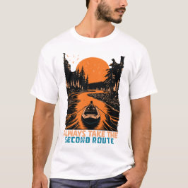 Neem Altijd de Tweede Route T-shirt
