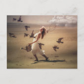 Neem altijd het weer mee met surrealistische kunst briefkaart (Voorkant)