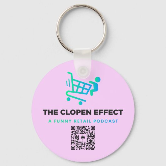 Neem altijd The Clopen Effect met je mee Sleutelhanger (Achterkant)
