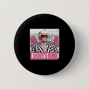Neem Amerika Ck Daddy's Thuis Grappige Roze Donald Ronde Button 5,7 Cm