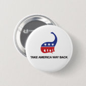 Neem Amerika helemaal terug Button (Voorkant /achterkant)