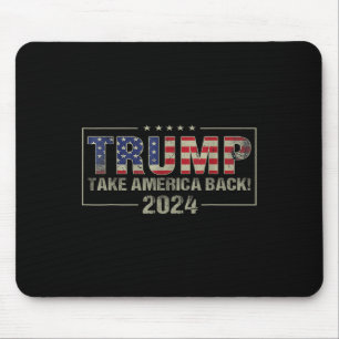 Neem Amerika terug Amerikaanse vlag Trump 2024 Man Muismat