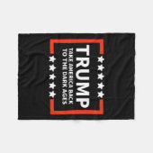 Neem Amerika terug naar Chiffon Top Fleece Deken (Voorkant (Horizontaal))