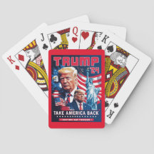 Neem Amerika terug Patriottische Trump 2024 Poker 