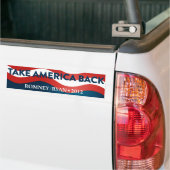 Neem Amerika terug Romney/Ryan 2012 Bumpersticker (Op Truck)