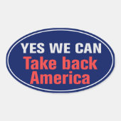Neem Amerika terug Sticker (Voorkant)