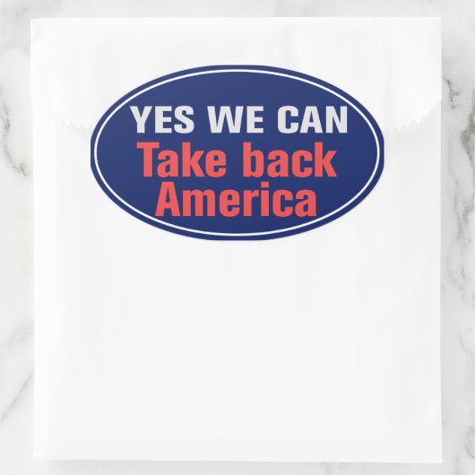 Neem Amerika terug Sticker (Tas)