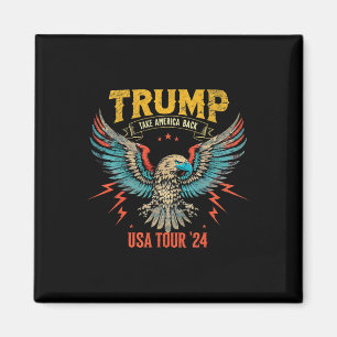 Neem Amerika terug Trump Cowboy Rodeo Verkiezing Magneet