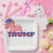 NEEM AMERIKA TERUG Trump Slogan Papieren Bordje (Feest)