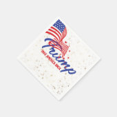 NEEM AMERIKA TERUG Trump Slogan Servet (Hoek)