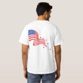 NEEM AMERIKA TERUG Trump Slogan T-shirt (Achterkant volledig)
