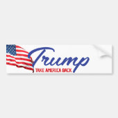 NEEM AMERIKA TERUG Trump Tekst Bumpersticker (Voorkant)