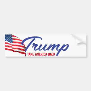 NEEM AMERIKA TERUG Trump Tekst Bumpersticker