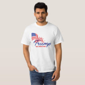 NEEM AMERIKA TERUG Trump Tekst T-shirt (Voorkant volledig)