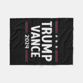 Neem Amerika terug Trump Vance 2024 Vice President Fleece Deken (Voorkant (Horizontaal))
