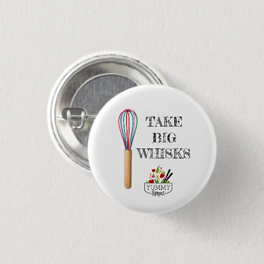 Neem Big Whisks Button (Voorkant /achterkant)