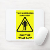 Neem chemicaliën serieus muismat (Met muis)