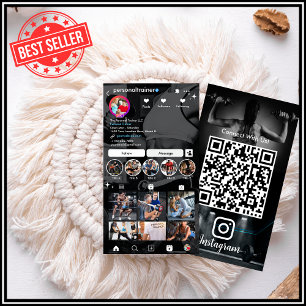 Neem contact met ons op Personal Trainer Zwart Ins Visitekaartje