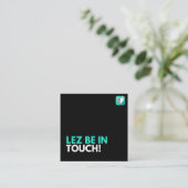 NEEM CONTACT OP - TROTS VIERKANTE VISITEKAARTJE (Staand voorkant)