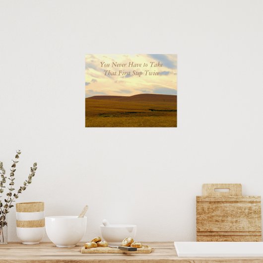 Neem dat Poster voor eerste stap herstel (Keuken)