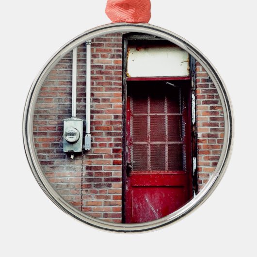 Neem de achterkant daar. metalen ornament (Voorkant)