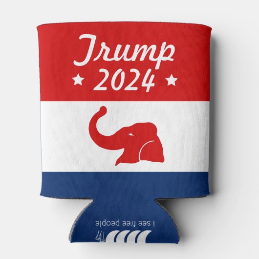 Neem de Amerikaanse Trump 2024 terug Blikjeskoeler (Achterkant)