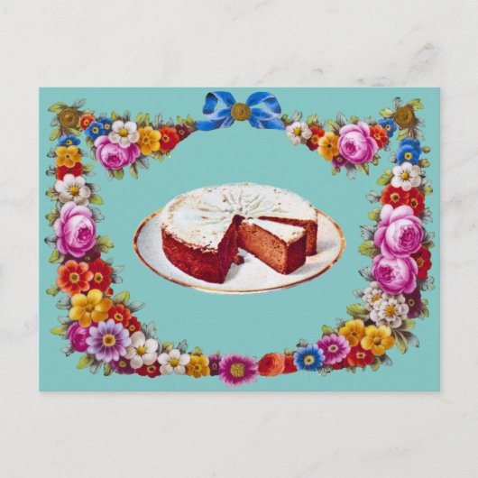 Neem de Cake.  Dank u Feestdagenkaart (Voorkant)