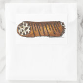 Neem de Cannoli Italiaanse bakkerij chocolade Chip Rechthoekige Sticker (Tas)