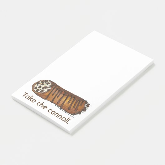 Neem de Cannoli Italiaanse chocolade Cannolis Post Post-it® Notes (Schuin)