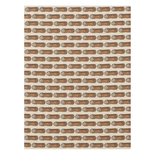 Neem de Cannoli Italiaanse Chocolate Chip Dessert Tafelkleed (Voorkant)