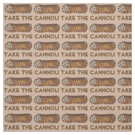 Neem de Cannoli Italiaanse Chocolate Chip Fabric Stof (Swatch)