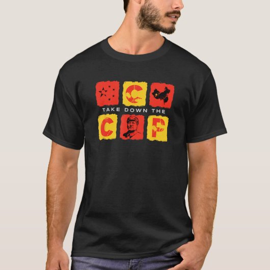 Neem de CCP weg Anti-Communistisch China Pro Ameri T-shirt (Voorkant)