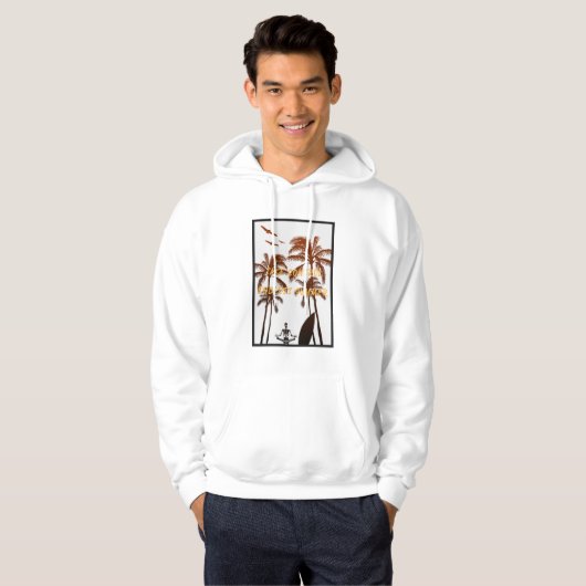 Neem de controle, eindeloze zomer hoodie (Voorkant volledig)