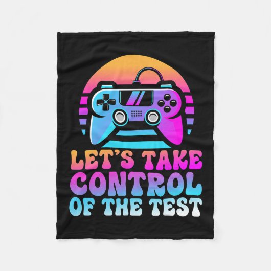 Neem de controle over de test - Game Lovers testda Fleece Deken (Voorkant)