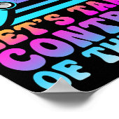 Neem de controle over de test - Game Lovers testda Poster (Hoek)