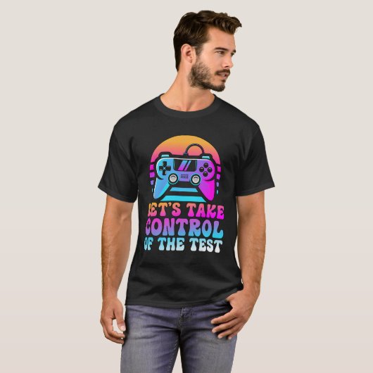 Neem de controle over de test - Game Lovers testda T-shirt (Voorkant volledig)