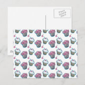 Neem de cupcake briefkaart (Voorkant / Achterkant)