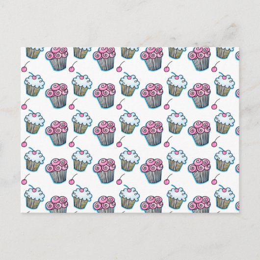 Neem de cupcake briefkaart (Voorkant)