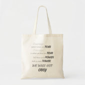 Neem de Dag Canvas tas in beslag (Voorkant)