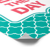 Neem de Dag Funny Quote in beslag Poster (Hoek)