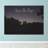 Neem de dag in beslag op een canvas afdruk (Insitu (Houten vloer))