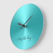 Neem de dag in beslag waarop de groene metaalstijl grote klok (Hoek)