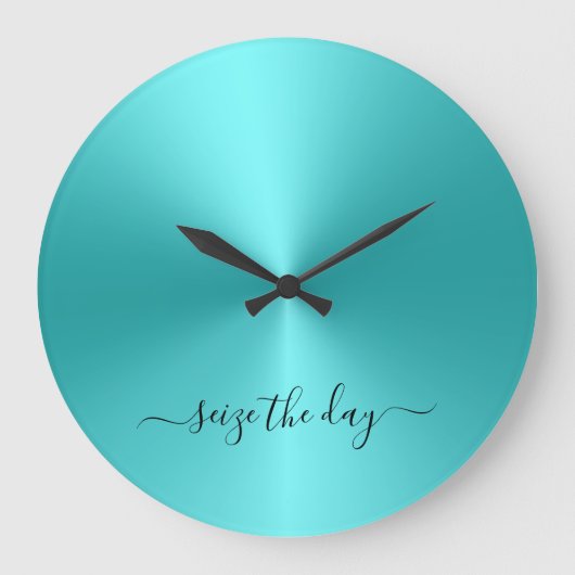 Neem de dag in beslag waarop de groene metaalstijl grote klok (Voorkant)