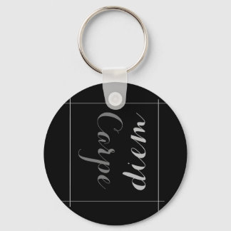 Neem de dag in met deze tapijtdiem minimalistisch sleutelhanger