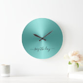 Neem de dag in waarop metallische stijl acryl grote klok (Huis)