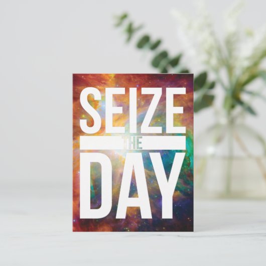 Neem de Dag Nebula Briefkaart (Staand voorkant)