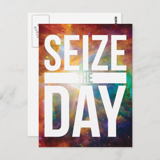 Neem de Dag Nebula Briefkaart (Voorkant / Achterkant)